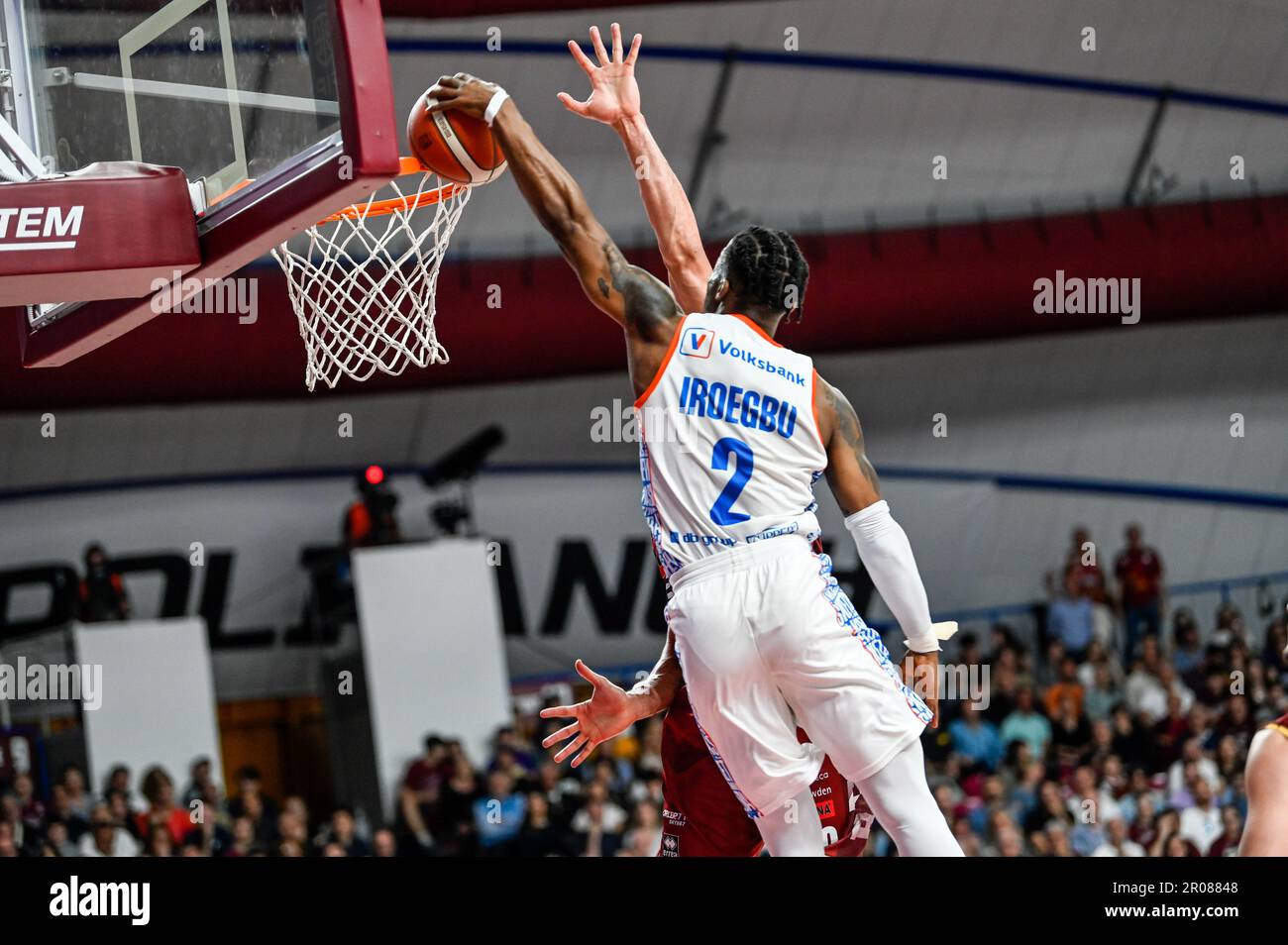 Venezia, Italia. 07th maggio, 2023. Taliercio, Venezia, Italia, 07 maggio 2023, IKE Iroegbu (Nutribullet Treviso Basket) durante Umana Reyer Venezia vs Nutribullet Treviso Basket - Italian Basketball Serie A Championship Credit: Live Media Publishing Group/Alamy Live News Foto Stock