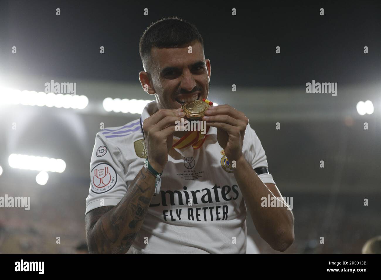 Durante la partita della Copa del Rey tra il Real Madrid e la CA Osasuna si è giocato allo stadio la Cartuja il 6 maggio 2023 a Siviglia, Spagna. (Foto di Antonio Pozo / PRESSIN) Foto Stock
