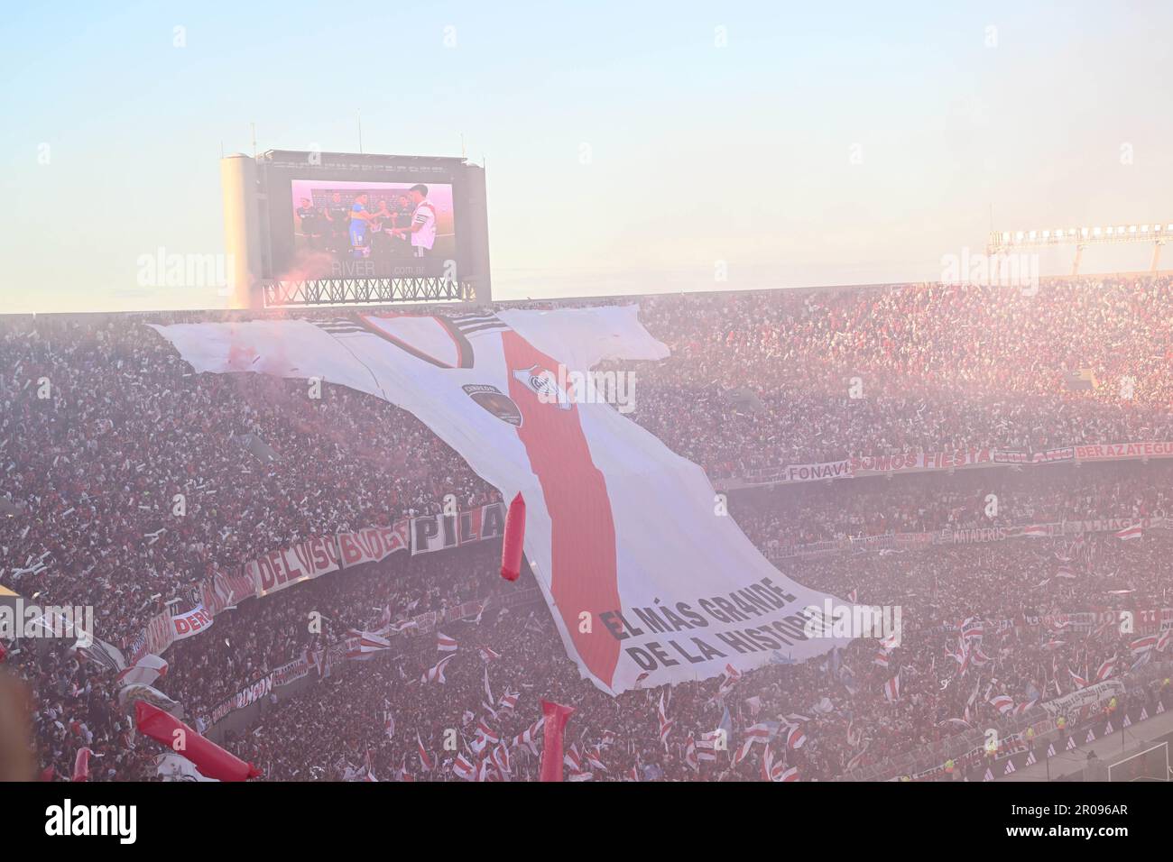 Buenos Aires, Argentina. 07th maggio, 2023. Monumental de Nunez Stadium Vista del Monumental de Nunez Stadium, durante la partita tra River Plate e Boca Juniors, per il 15th° round del 2023° Campionato argentino, questa domenica, 07. 30761 (Luciano Bisbal/SPP) Credit: SPP Sport Press Photo. /Alamy Live News Foto Stock