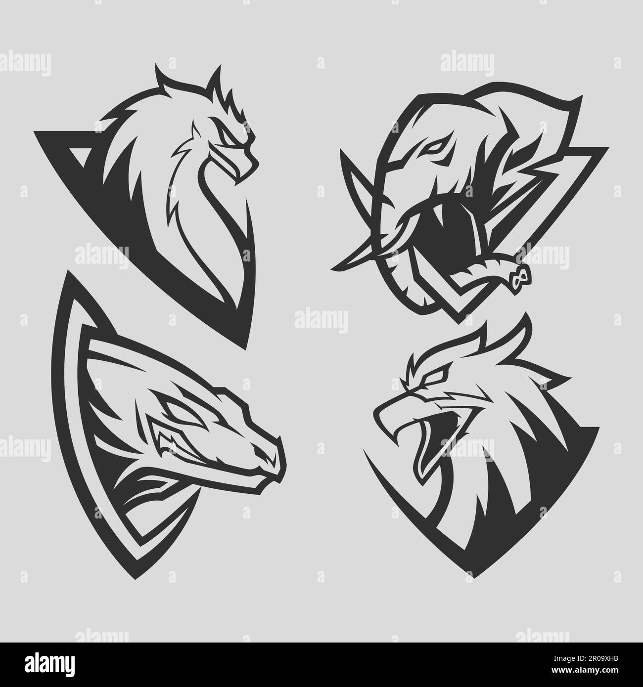 illustrazione del vettore animale impostato Illustrazione Vettoriale