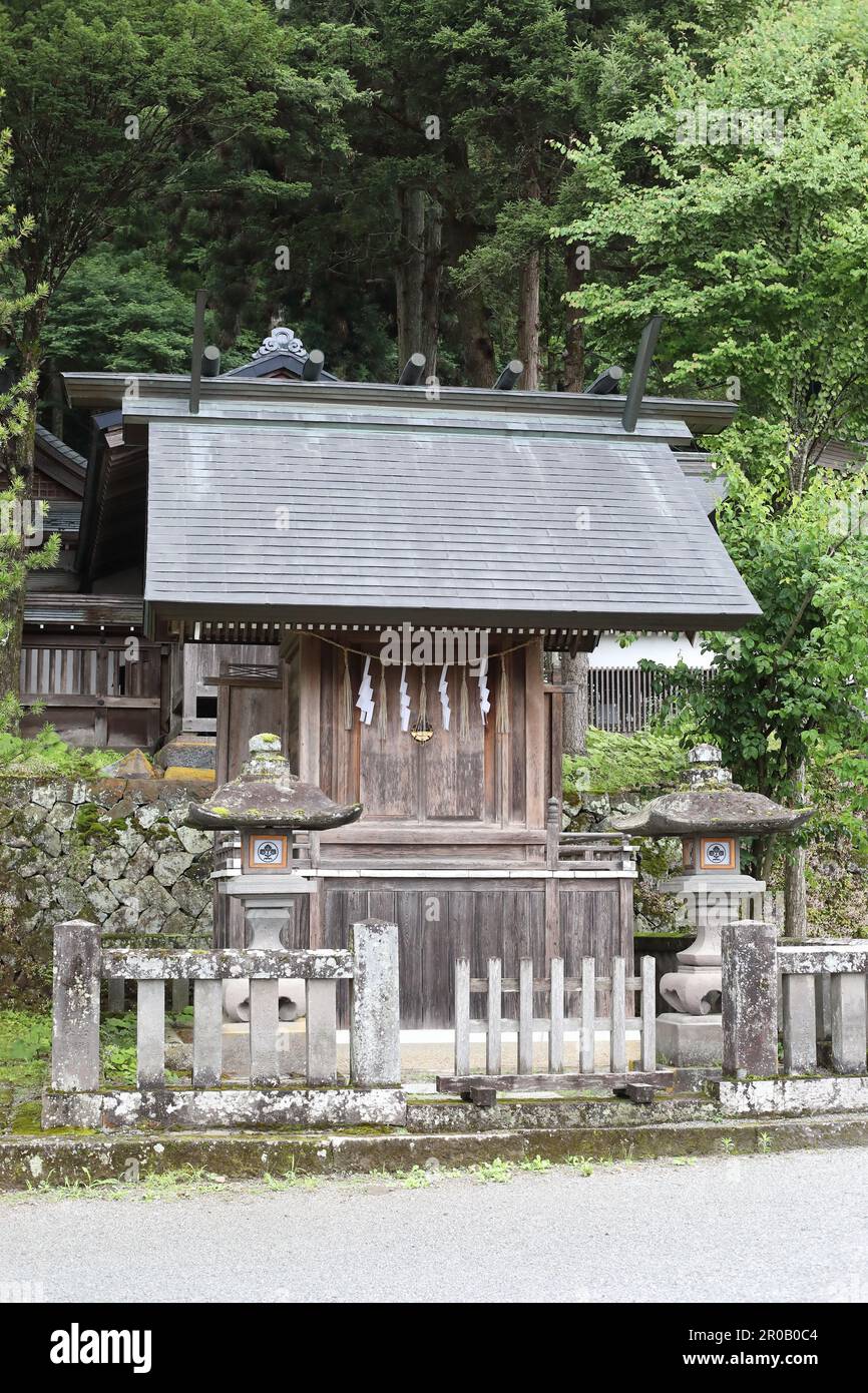 Il Santuario di Suwa-taisha nella Prefettura di Nagano, Giappone Foto Stock