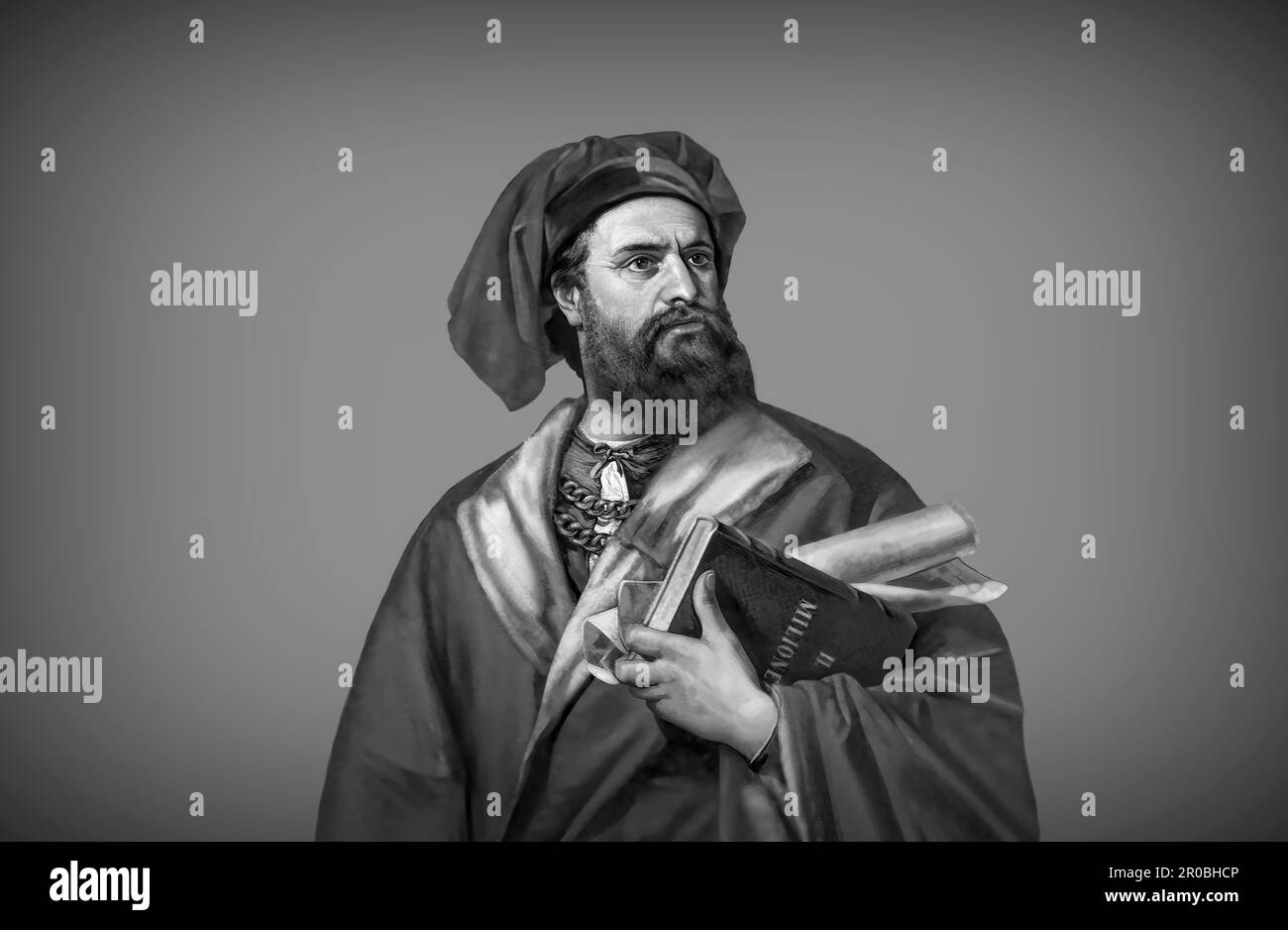 Marco Polo, 1254 – 1324, commerciante, esploratore e scrittore italiano, edito in digitale Foto Stock