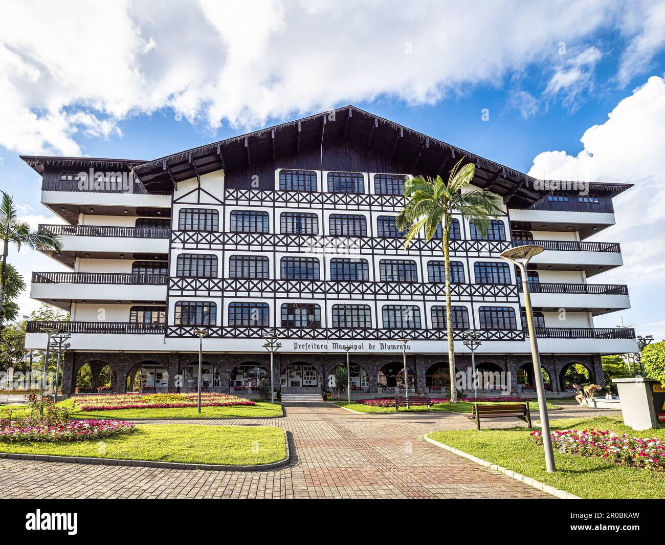 Municipio di Blumenau, Prefeitura Municipal de Blumenau a Blumenau, Santa Catarina in Brasile Foto Stock