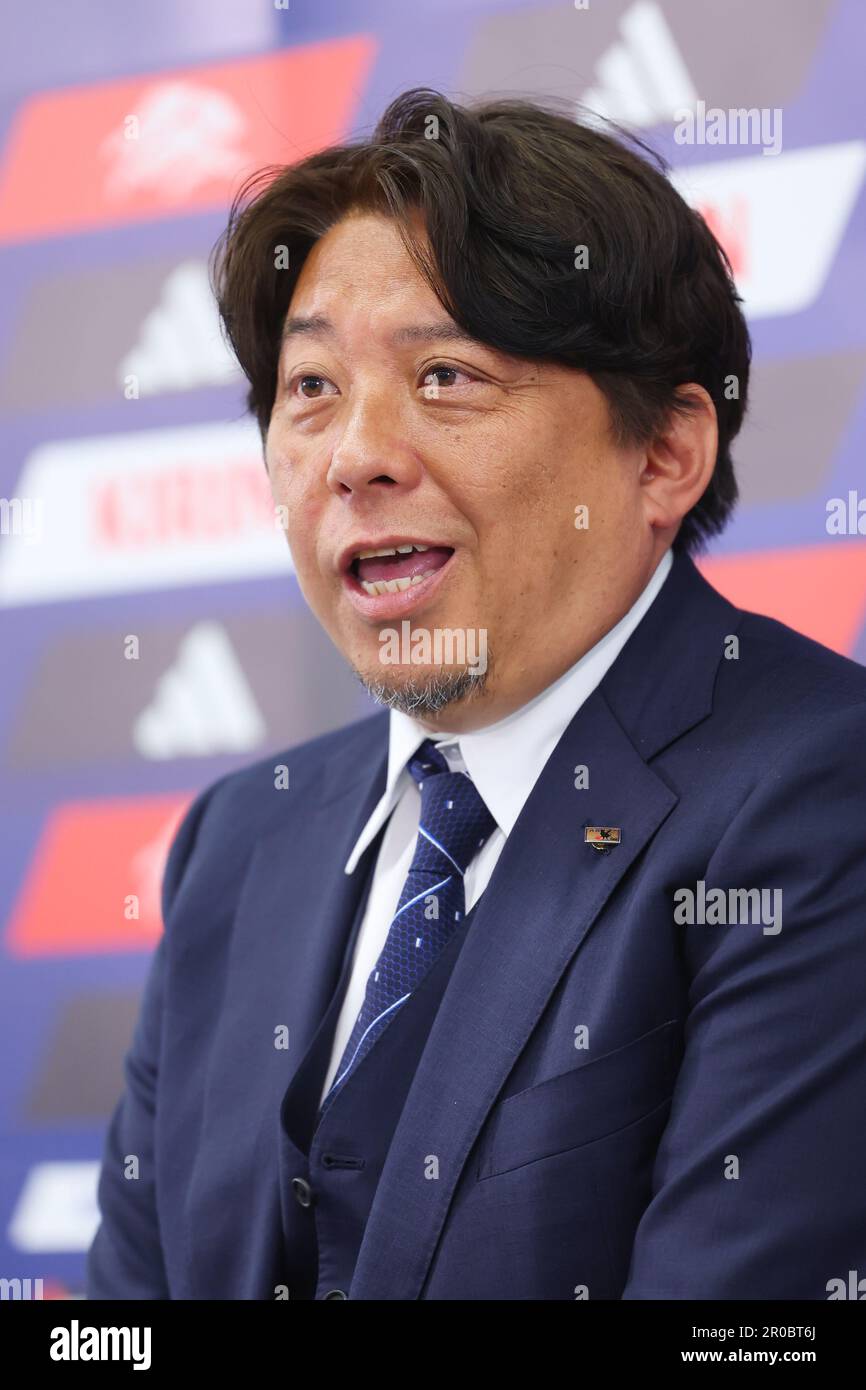 Koichi Togashi (JPN), 8 MAGGIO 2023 - Calcio : allenatore capo giapponese Koichi Togashi partecipa alla conferenza stampa per annunciare la squadra per la Coppa del mondo FIFA U-20 Argentina 2023 Credit: Naoki Morita/AFLO SPORT/Alamy Live News Foto Stock