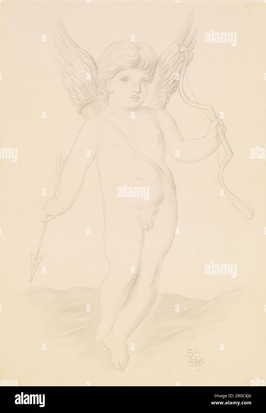 Cupido, 1886. Artista: Simeon Solomon Foto Stock