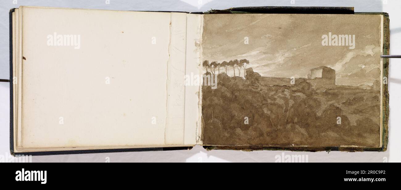 Schedario, acquerelli, 1875-1877. Myra Louisa Bunce (1854-1919). Designer. Figlia di John Thackray Bunce (1828-1899) e sorella maggiore del pittore, Kate Bunce (1856-1927). È nota per la progettazione delle cornici per i dipinti della sorella e anche per la realizzazione di gioielli. Foto Stock