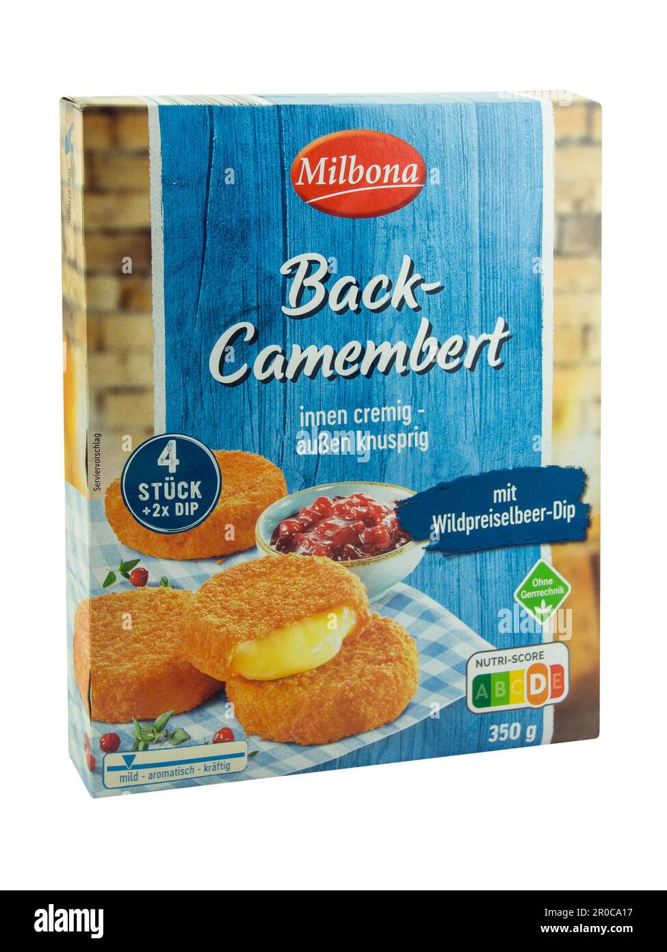 Milbona Back-Camembert mit Wildpreiselbeeren DIP Foto Stock