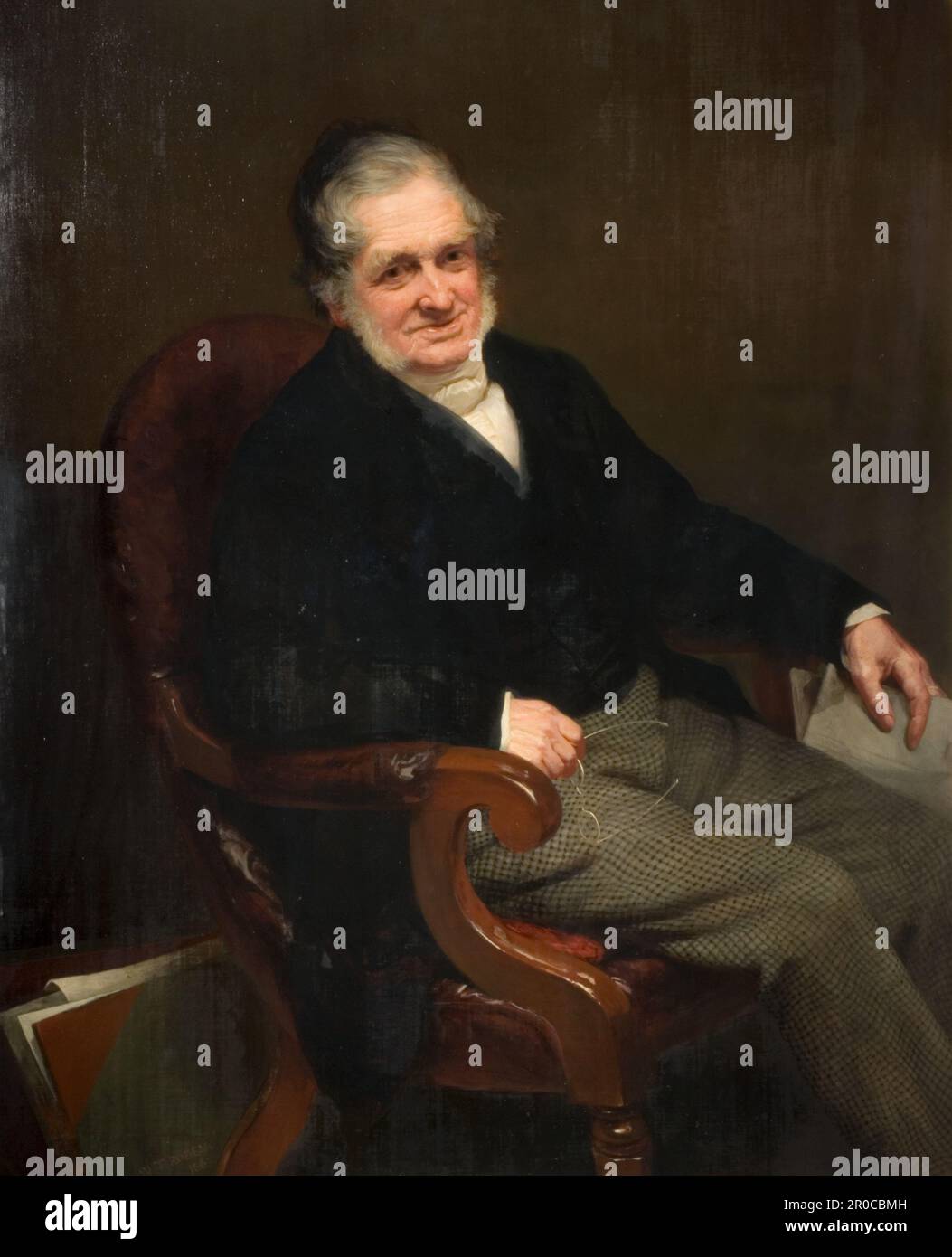 Ritratto delle linee di Samuele (1778-1863), 1863. William Thomas Roden Foto Stock