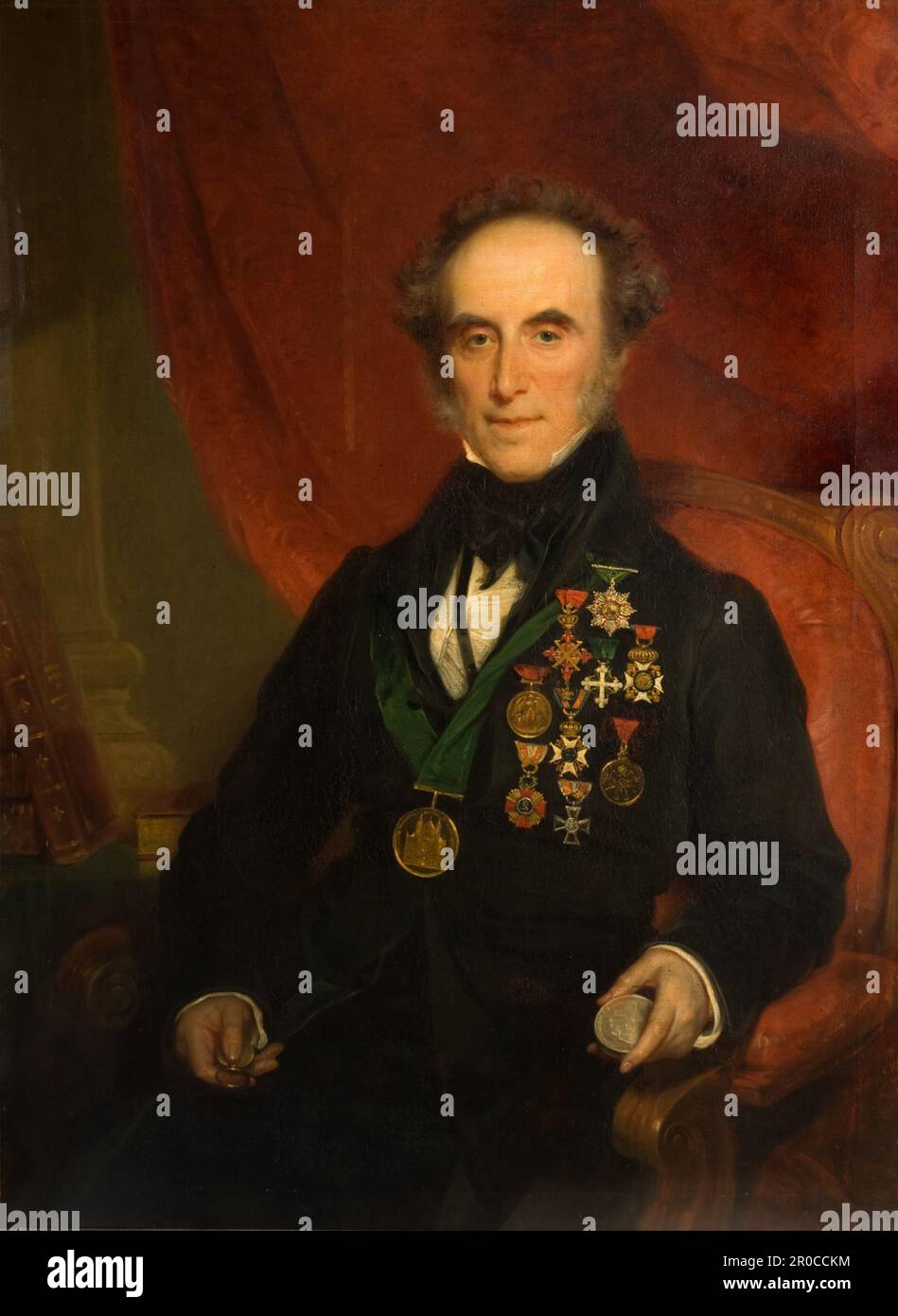 Ritratto di Sir Edward Thomason (1769-1849), 1849. Di Samuel Colman Foto Stock