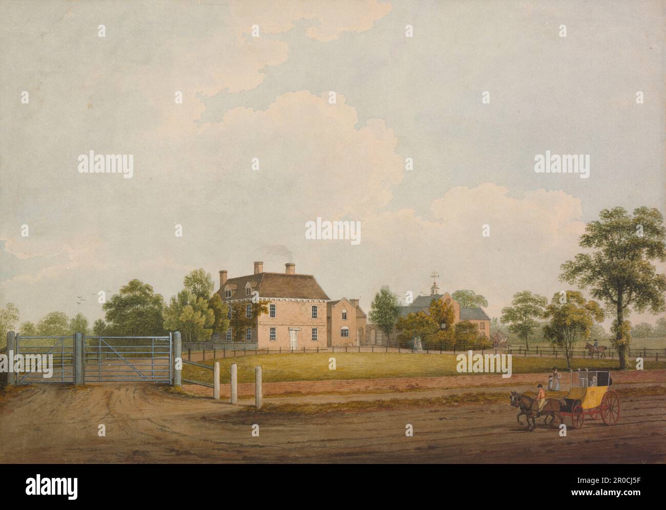 Homer Family Residence, Balsall Heath, 1799. S. Wright. Balsall Heath, Birmingham Foto Stock