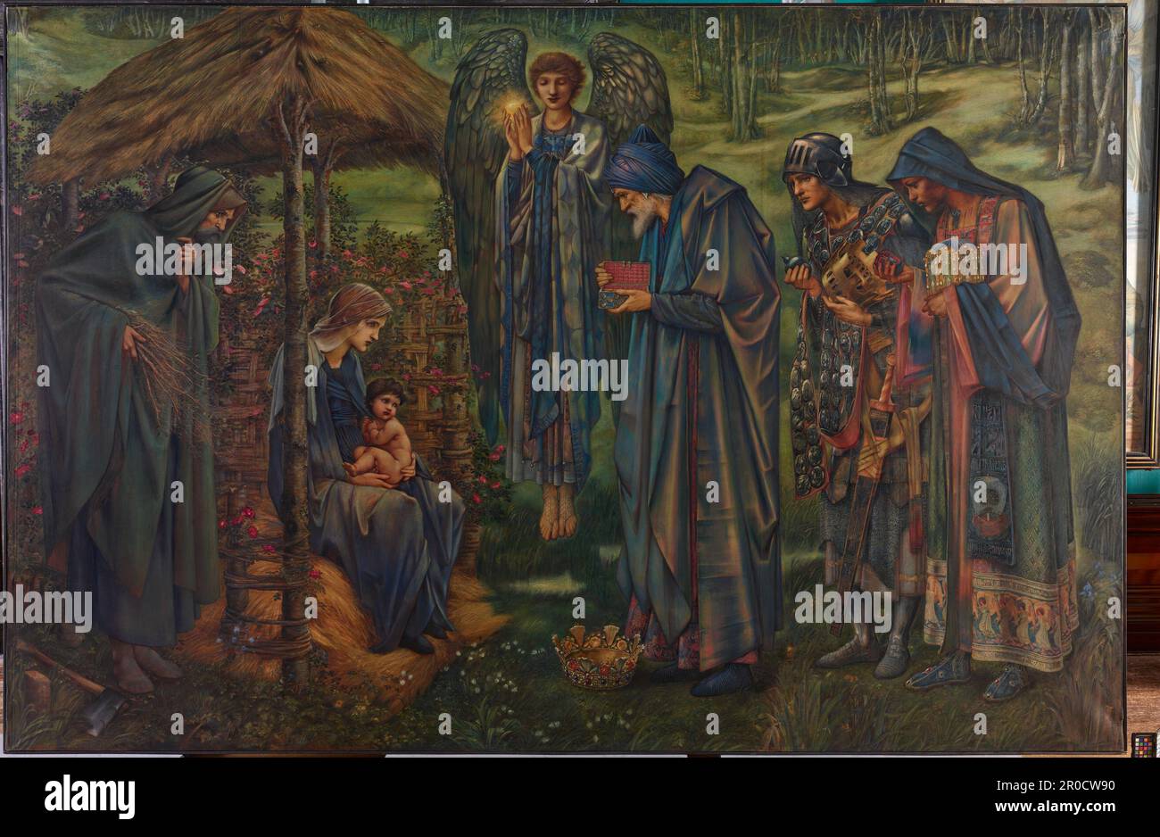 La Stella di Betlemme, 1887-1891. Sir Edward Burne-Jones. La pittura ha mostrato post-conservazione e prima di riglazare nel 2022 Foto Stock