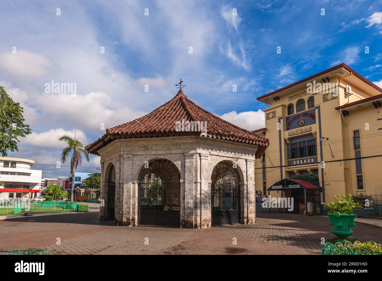 Padiglione Magellan Cross su Plaza Sugbo nella città di cebu, filippine Foto Stock
