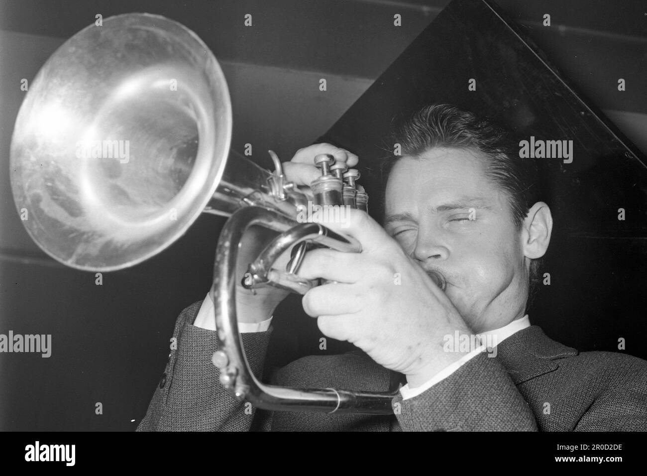 35 anni fa, il 13 maggio 1988, il trombettista Chet BAKER morì ad Amsterdam, Chet BAKER, USA, musicista, trombettista, jazz, il cui vero nome è Chesney Henry Baker Jr., qui al suo concerto ad Amburgo, 23 gennaio 1964, SW -Recording, ? Foto Stock