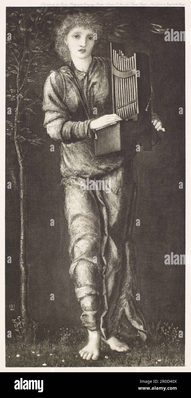 Santa Cecilia, 1900. Dopo: Sir Edward Burne-Jones (d.1898). Editore: Berlin Photographic Company Foto Stock