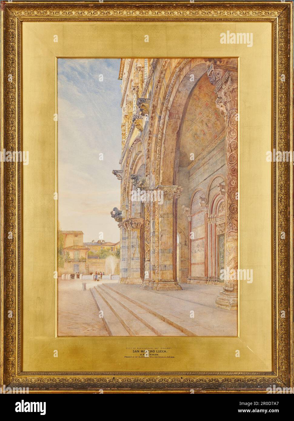 San Martino , Lucca , Italia. - Il fronte Ovest,1887. Henry Roderick Newman (d.1917) Foto Stock