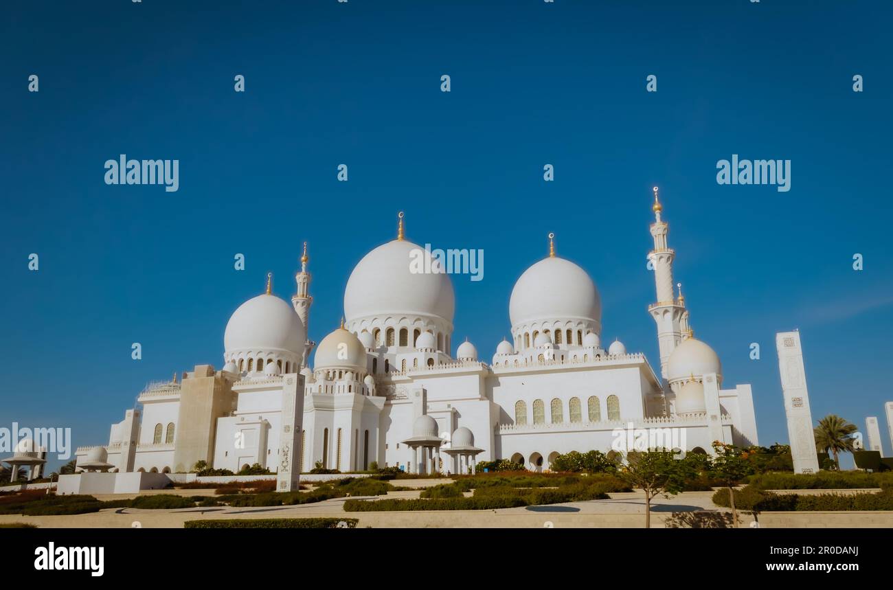 Grande moschea Sheikh Zayed Foto Stock
