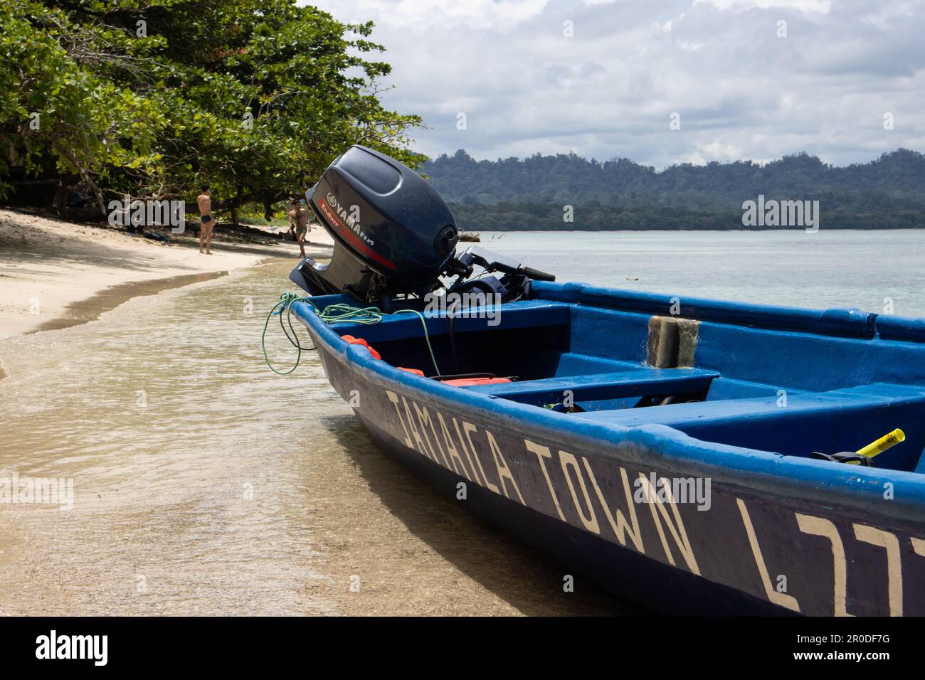 Spiaggia al Parco Nazionale di Cahuita, Costa Rica Foto Stock