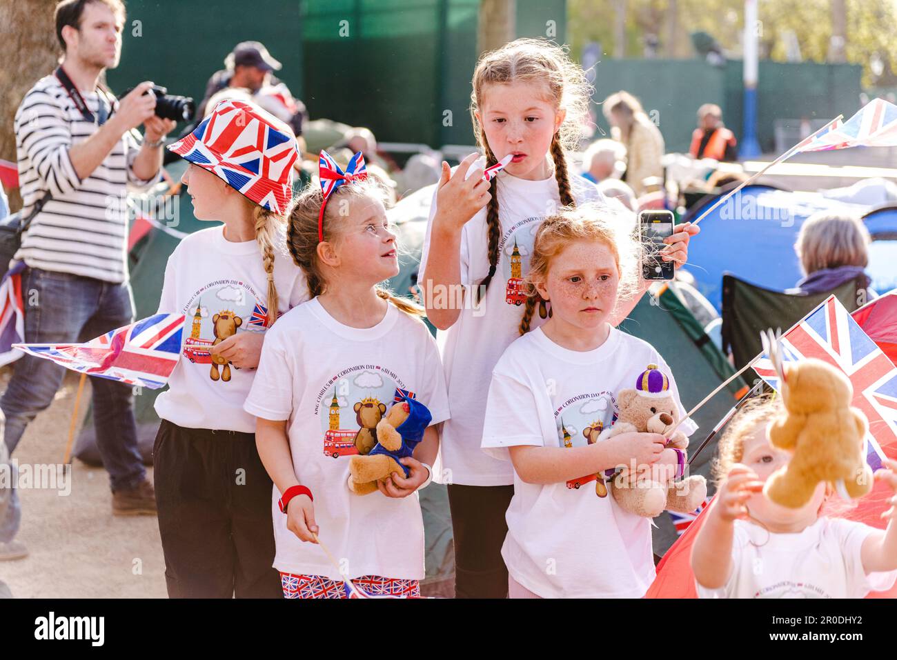 Charles III Coronation Street Waiting Party 5 maggio 2023 Foto Stock