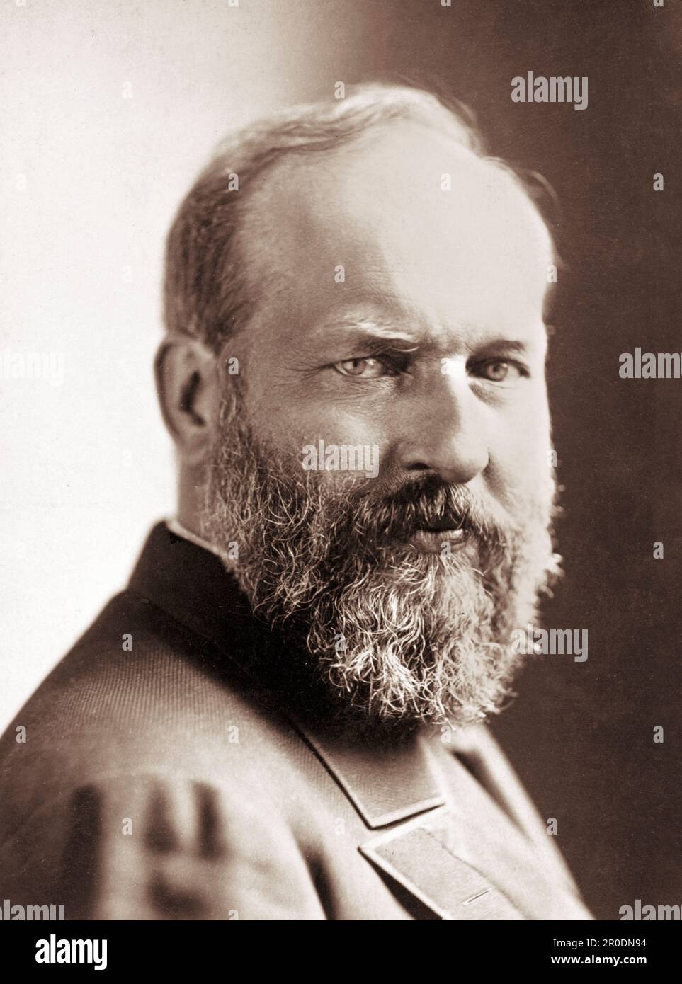 James Garfield. Ritratto del 20th° presidente degli Stati Uniti, James Abram Garfield di Napoleone Sarony, circa 1880 Foto Stock