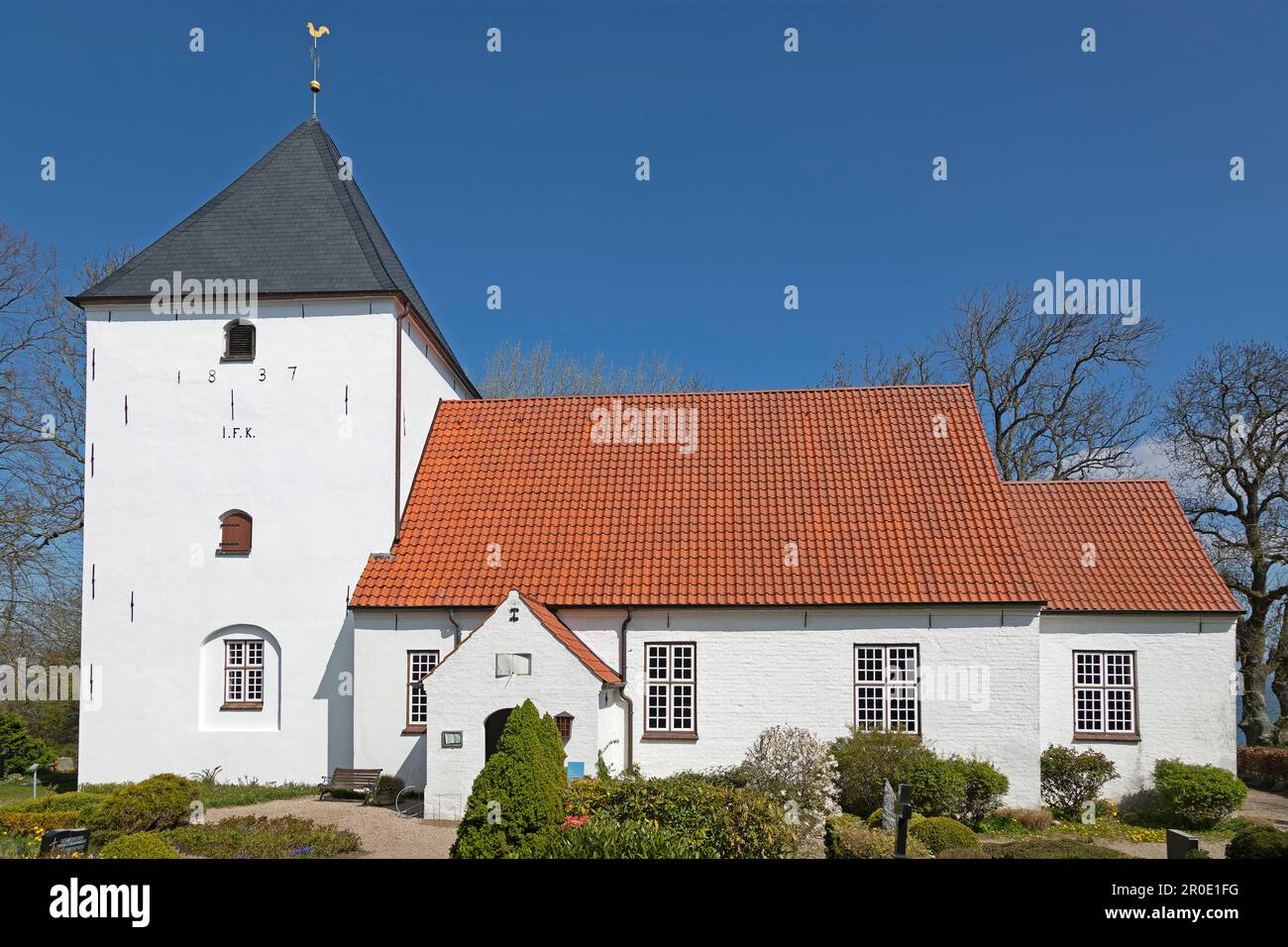 Chiesa, Neukirchen, Steinbergkirche, Schleswig-Holstein, Germania Foto Stock