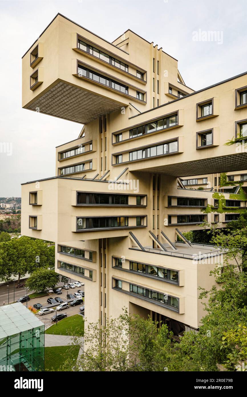 Sede centrale della Banca di Georgia, Tbilisi, Georgia Foto Stock