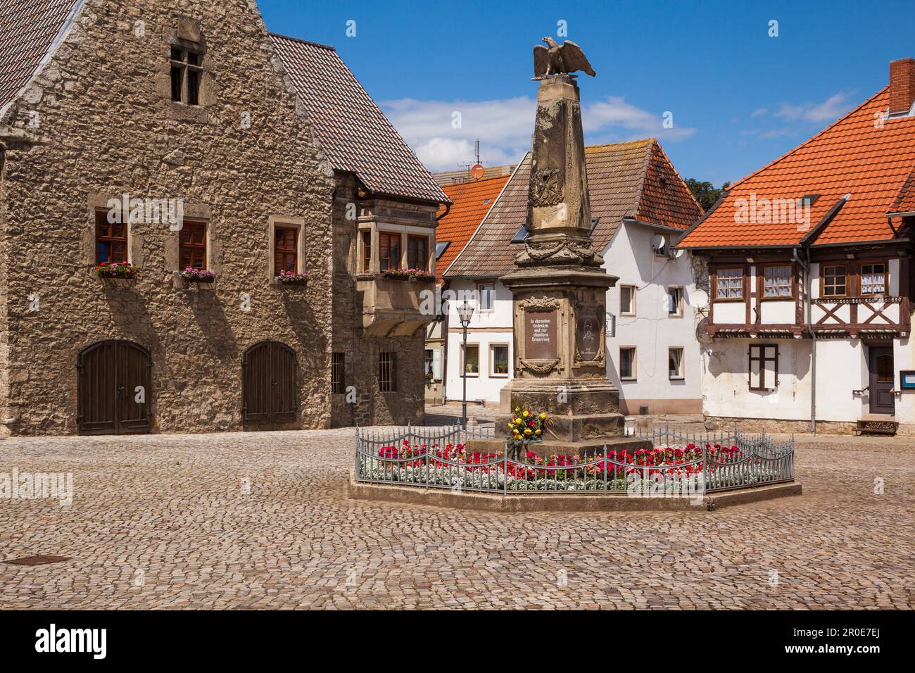 Centro storico di Wegeleben Foto Stock
