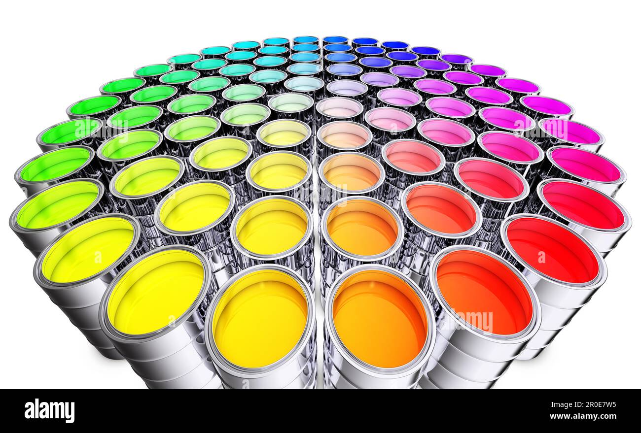 3D illustrazione di un concetto di colore Foto Stock