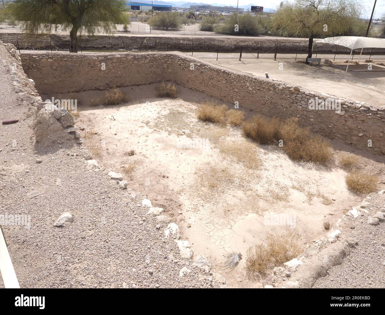 PUEBLO GRANDE MUSEUM, PHOENIX. ARIZONA, STATI UNITI D'AMERICA Foto Stock