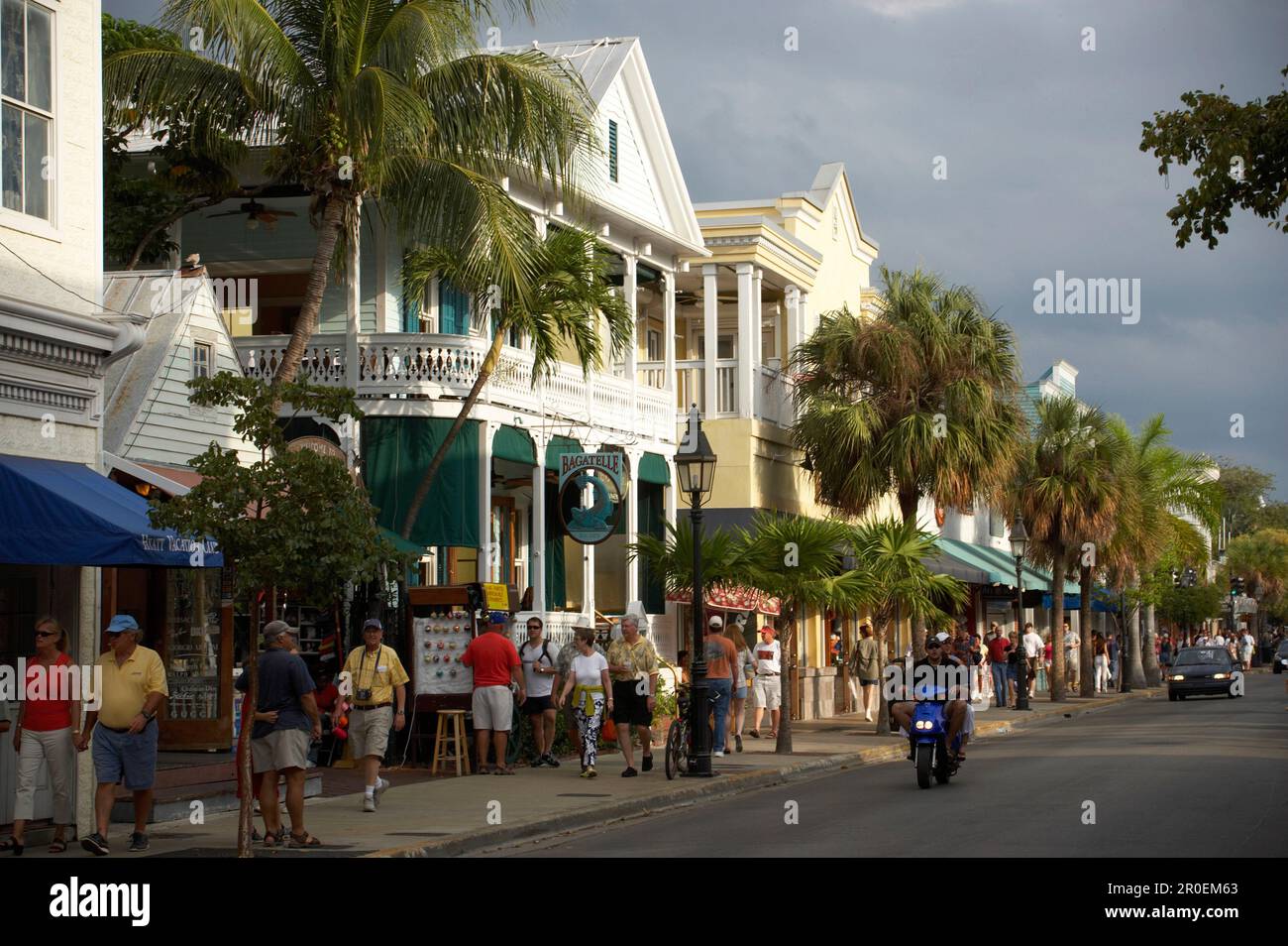 Persone a Duval Street, Key West, Florida, Florida Keys, USA Foto Stock