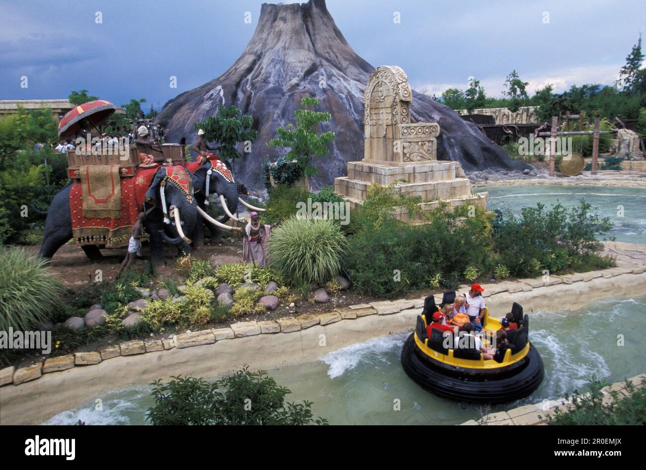 Parco divertimenti, Gardaland, Peschiera, Lago di Garda, Trentino Italien Foto Stock