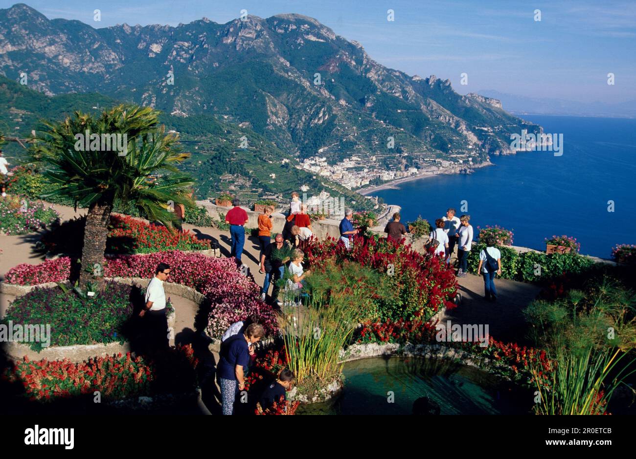 Garten der Villa Rufolo, Ravello, Amalfikueste Kampanien, Italien Foto Stock