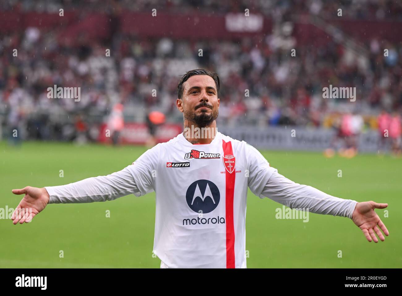 Torino, Italia. 07th maggio, 2023. Olimpic Stadium Grande Torino, 07.05.23 Armando Izzo (55 AC Monza) dopo la Serie A match Torino FC contro AC Monza all'Olimpic Stadium Grande Torino di Torino, Italia Soccer (Cristiano Mazzi/SPP) Credit: SPP Sport Press Photo. /Alamy Live News Foto Stock