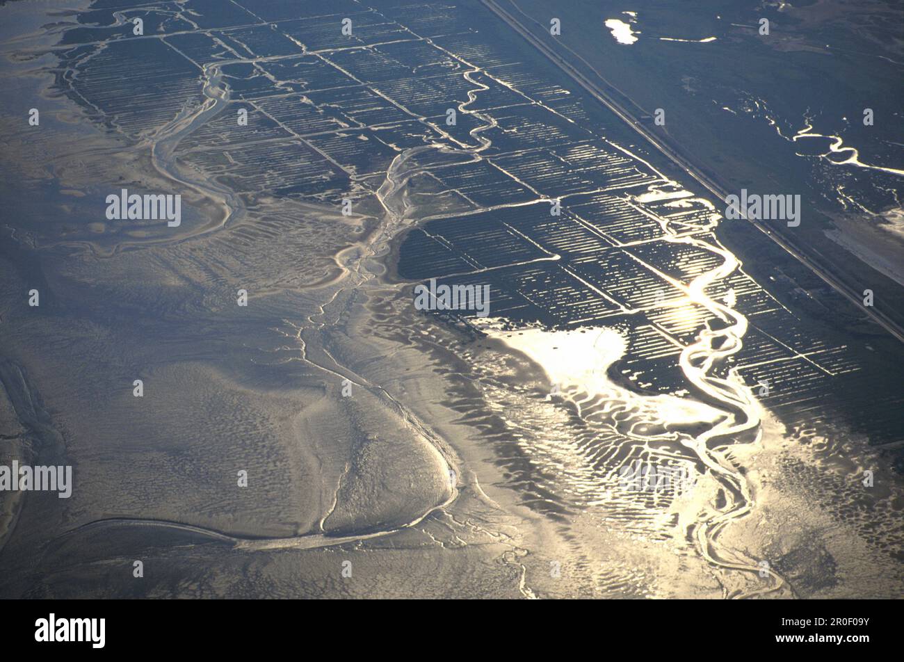 Insel Borkum, Luftaufnahme, Ostfriesische Inseln, Nordsee Niedersachsen Foto Stock