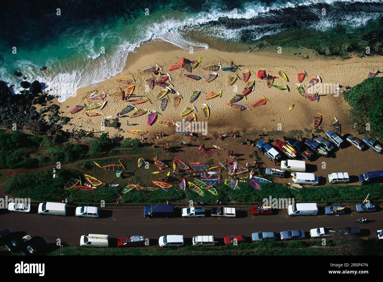 Hookipa Beach Maui, Hawaii USA Foto Stock