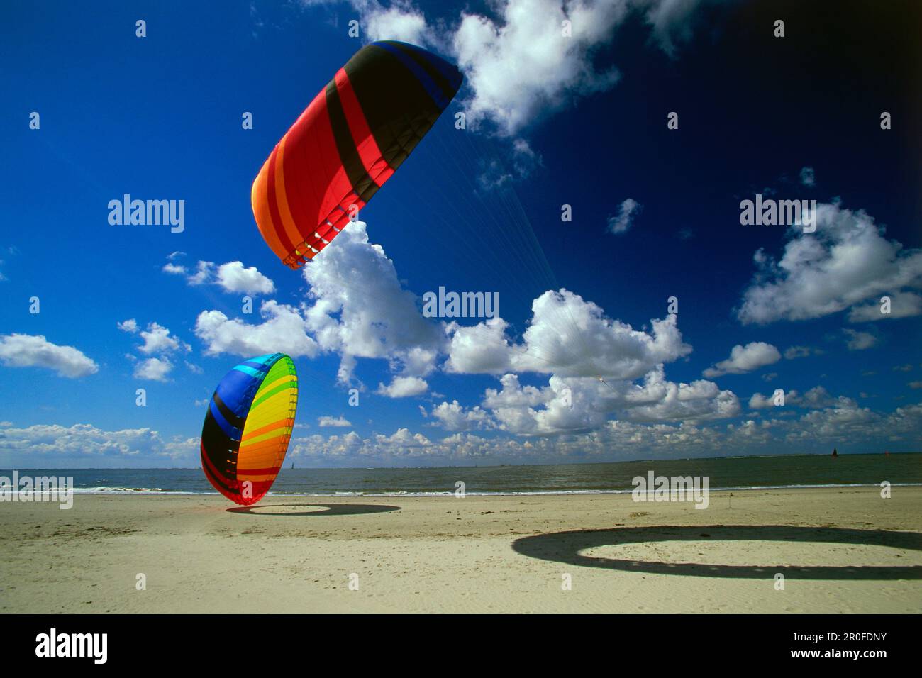 Kite festival, isola di Norderney, Isole Frisone Orientali, Germania Foto Stock