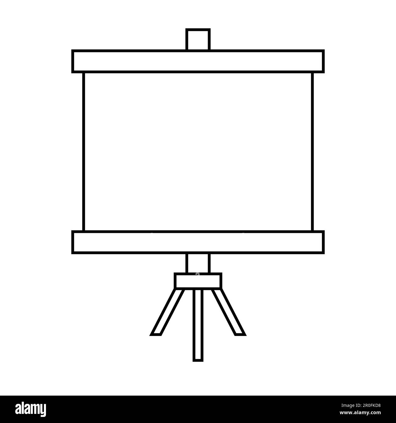 Icona della bacheca di presentazione su sfondo bianco Illustrazione Vettoriale