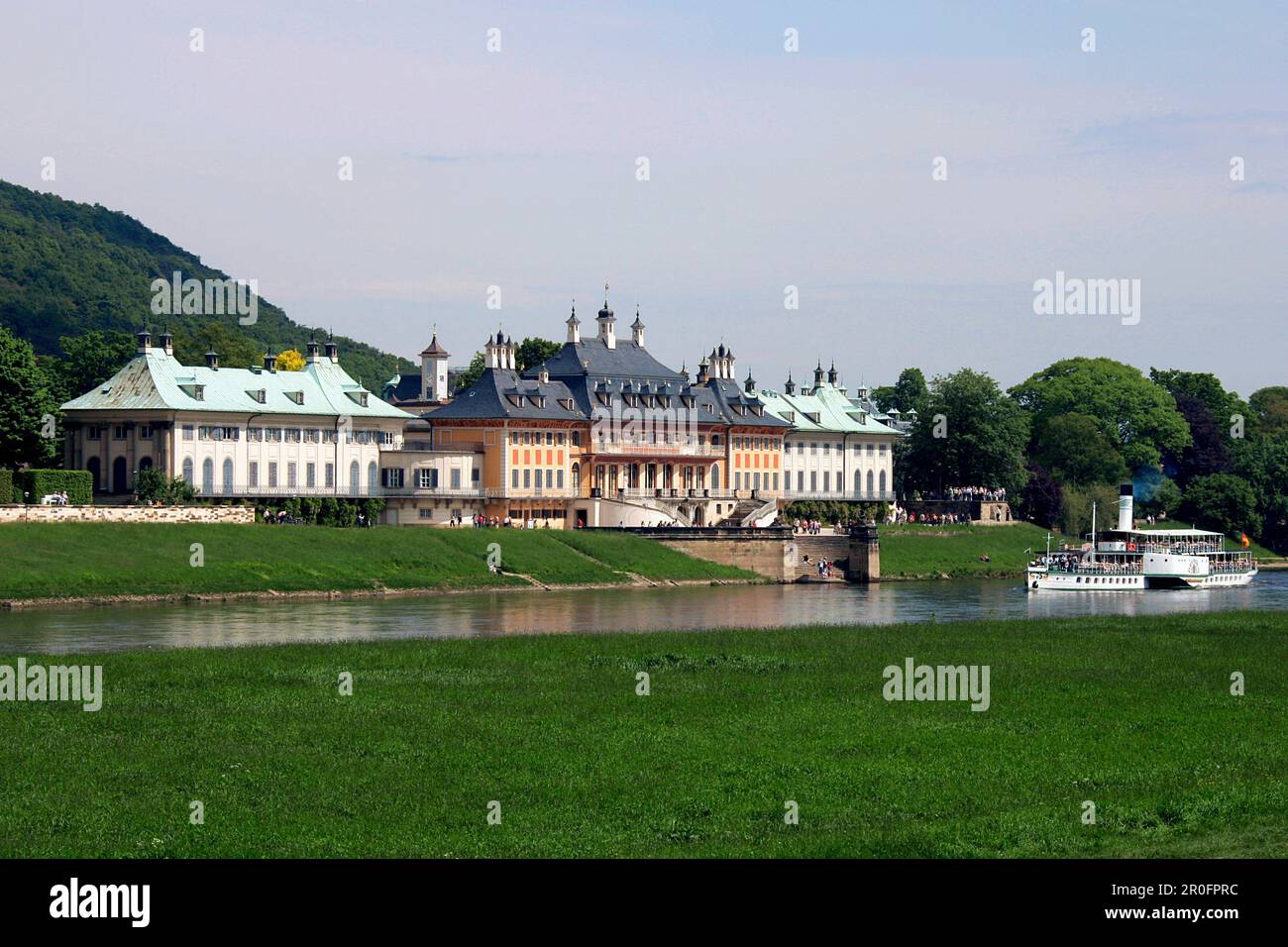 Castello di Pillnitz, Pillnitz, Dresda, Sassonia, Germania Foto Stock