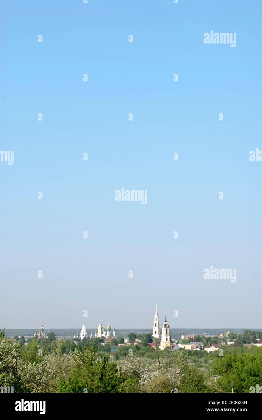 Paesaggio urbano di Kolomna, Mosca Oblast, Moskau, Russia Foto Stock