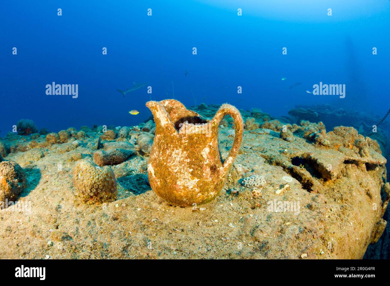 Manufatti del sottomarino USS Apogon, delle Isole Marshall, dell'Atollo Bikini, della Micronesia, dell'Oceano Pacifico Foto Stock