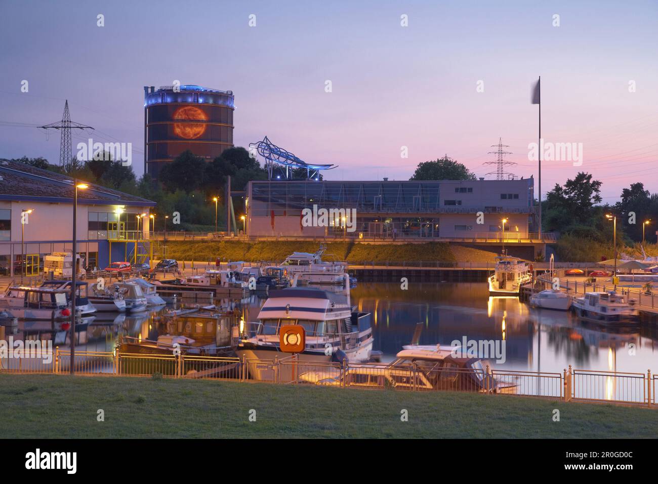 Marina, Neue Mitte Oberhausen, Renania settentrionale-Vestfalia, Germania Foto Stock