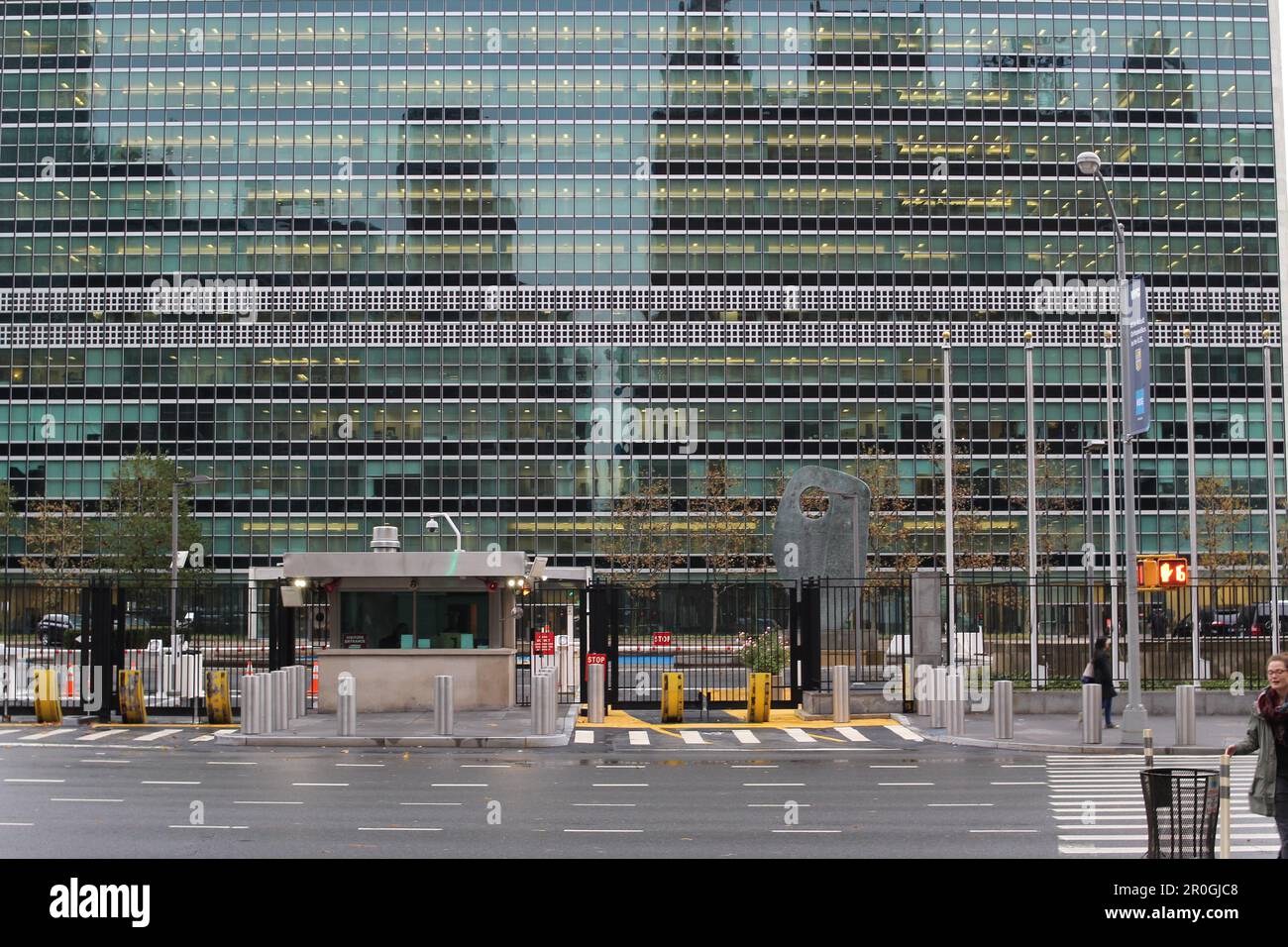 NEW YORK, Stati Uniti d'America - 15 NOVEMBRE 2016 il Segretariato delle Nazioni Unite edificio centro Foto Stock