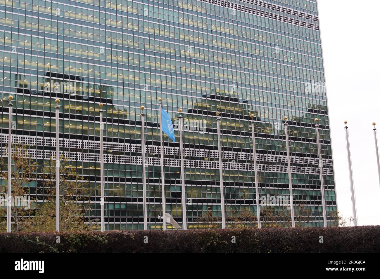 NEW YORK, Stati Uniti d'America - 15 NOVEMBRE 2016 il Segretariato delle Nazioni Unite edificio centro Foto Stock