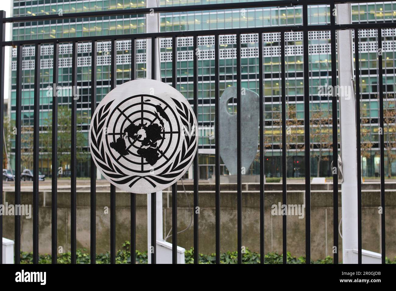 NEW YORK, Stati Uniti d'America - 15 NOVEMBRE 2016 il Segretariato delle Nazioni Unite edificio centro Foto Stock