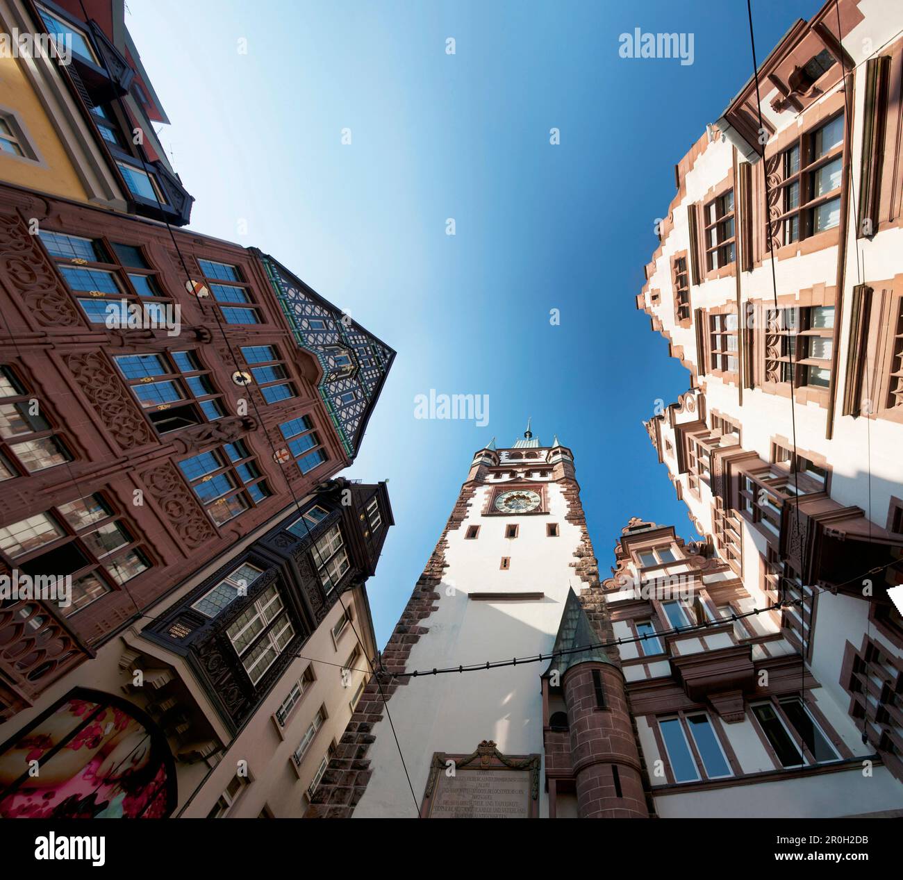 Martin's Gate, Martinstor, Friburgo, Baden-Wuerttemberg, Germania, Europa Foto Stock