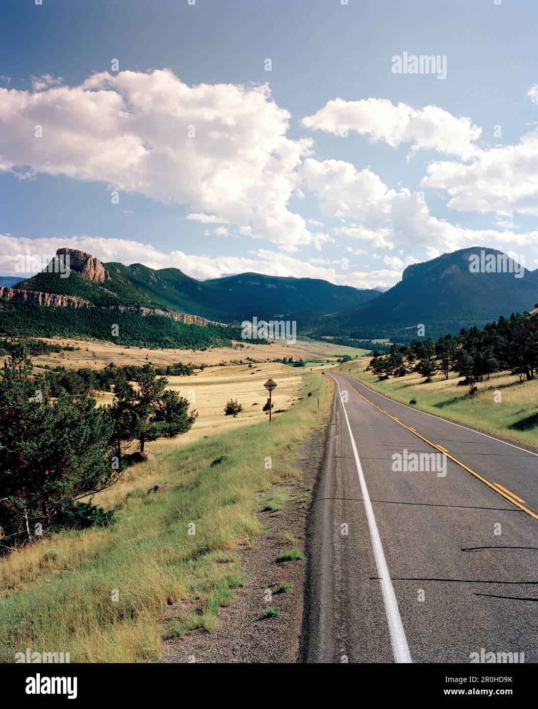 USA, Wyoming, Chief Joseph Scenic Highway, la strada per il parco nazionale di Yellowstone Foto Stock