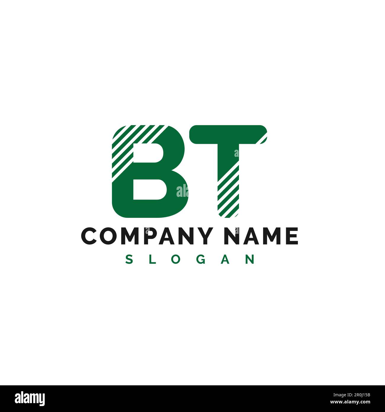 Design del logo BT. Immagine vettoriale dell'icona del logo della lettera BT - vettore Illustrazione Vettoriale
