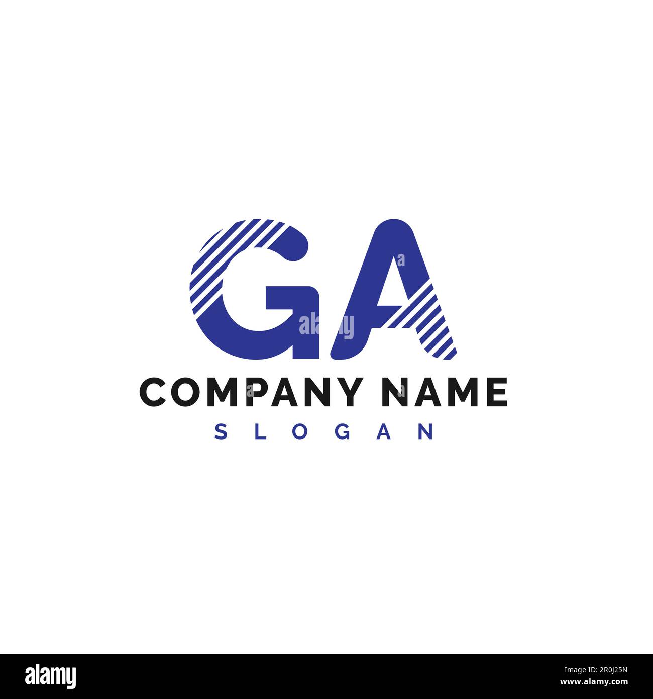 Logo GA Letter. Illustrazione vettoriale del logo GA Letter - vettore Illustrazione Vettoriale