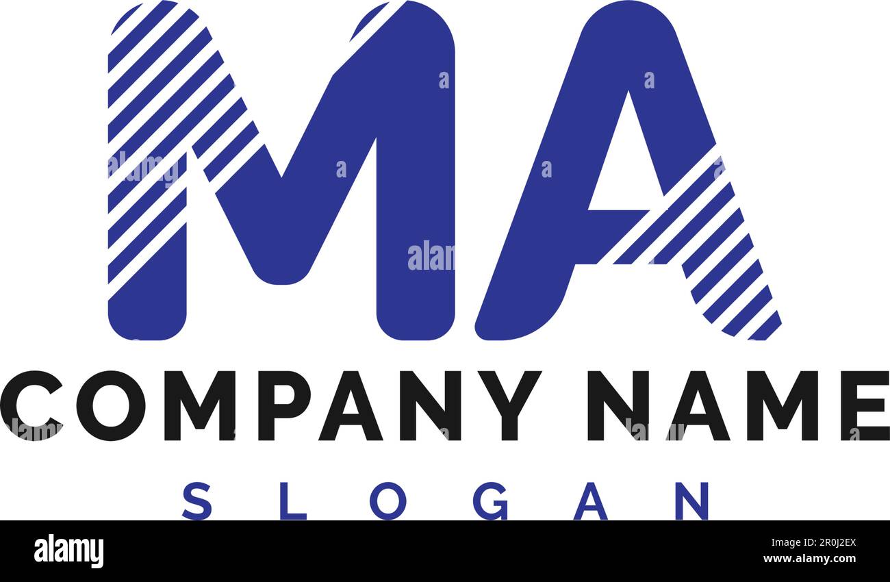LOGO lettera MA. ILLUSTRAZIONE vettoriale del logo DELLA lettera MA - vettore Illustrazione Vettoriale