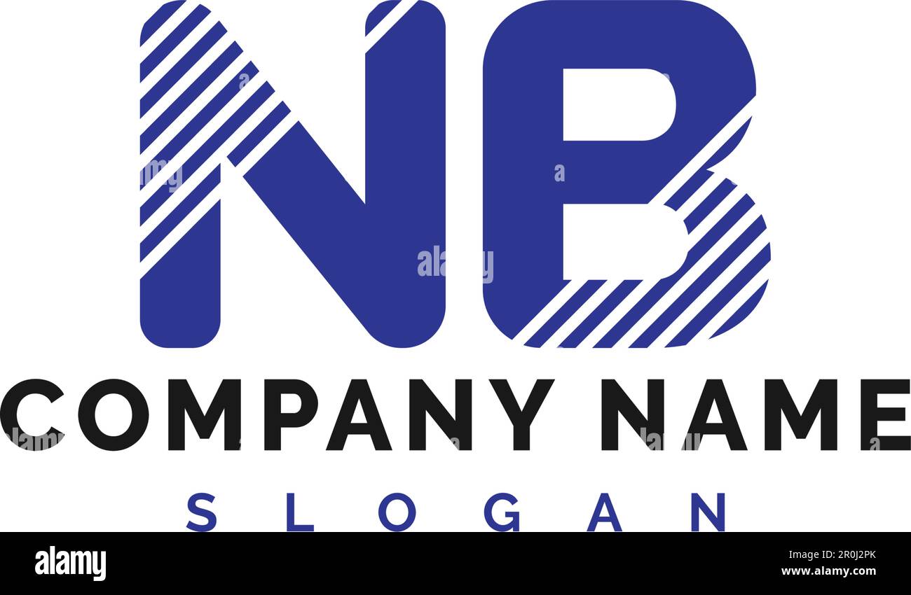 NB: Logo lettera. NB lettera logo Vector Illustration - vettore Illustrazione Vettoriale