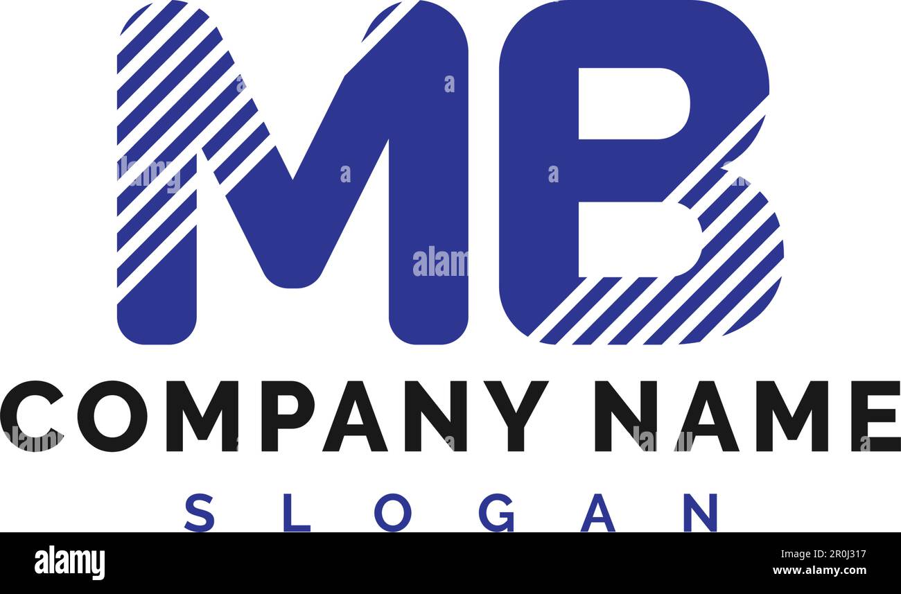 MB Letter Logo Design. Logo lettera MB Illustrazione vettoriale - vettore Illustrazione Vettoriale